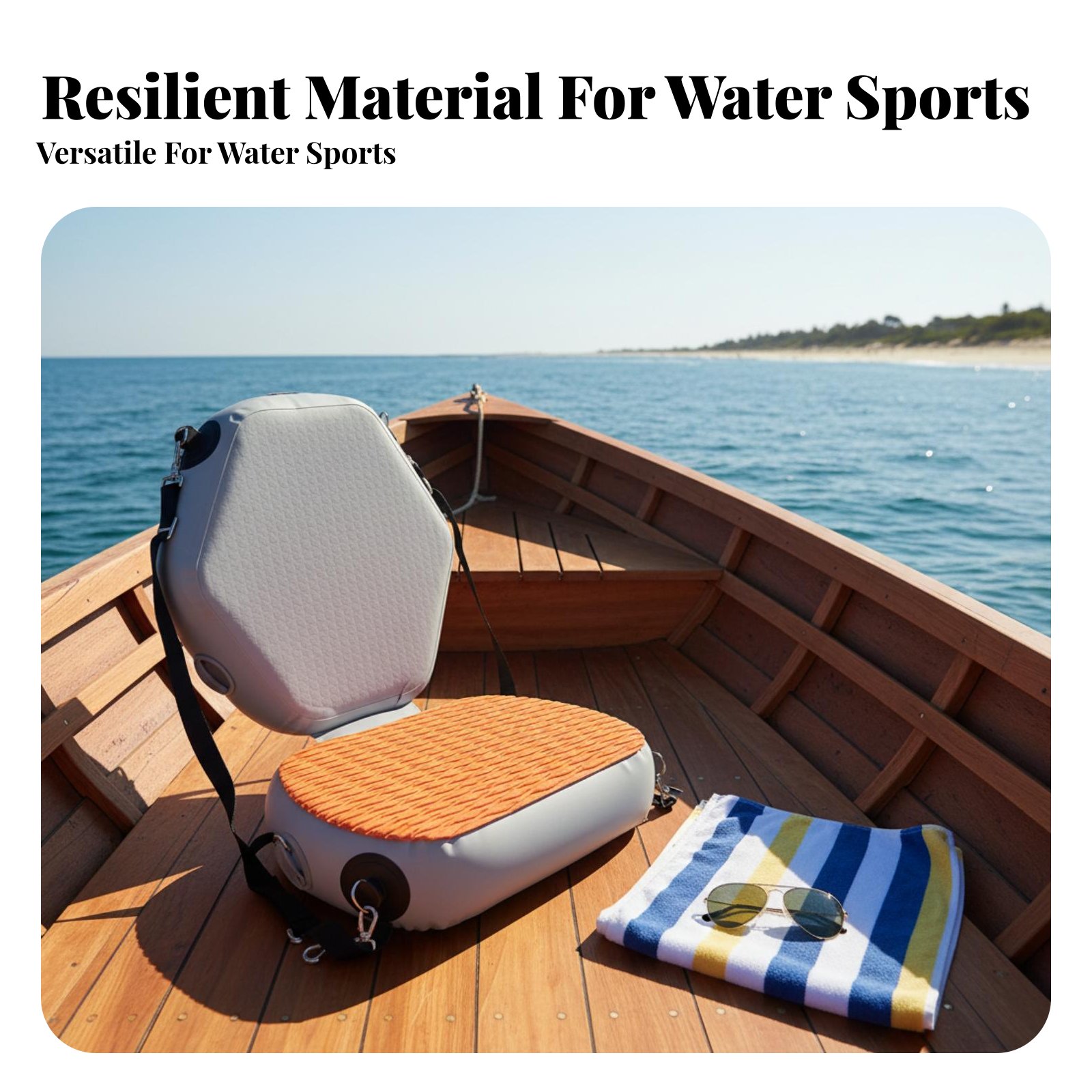 Inflatable Kayak Seat Wear-Res - Fishing Boat Paddle recension och pris