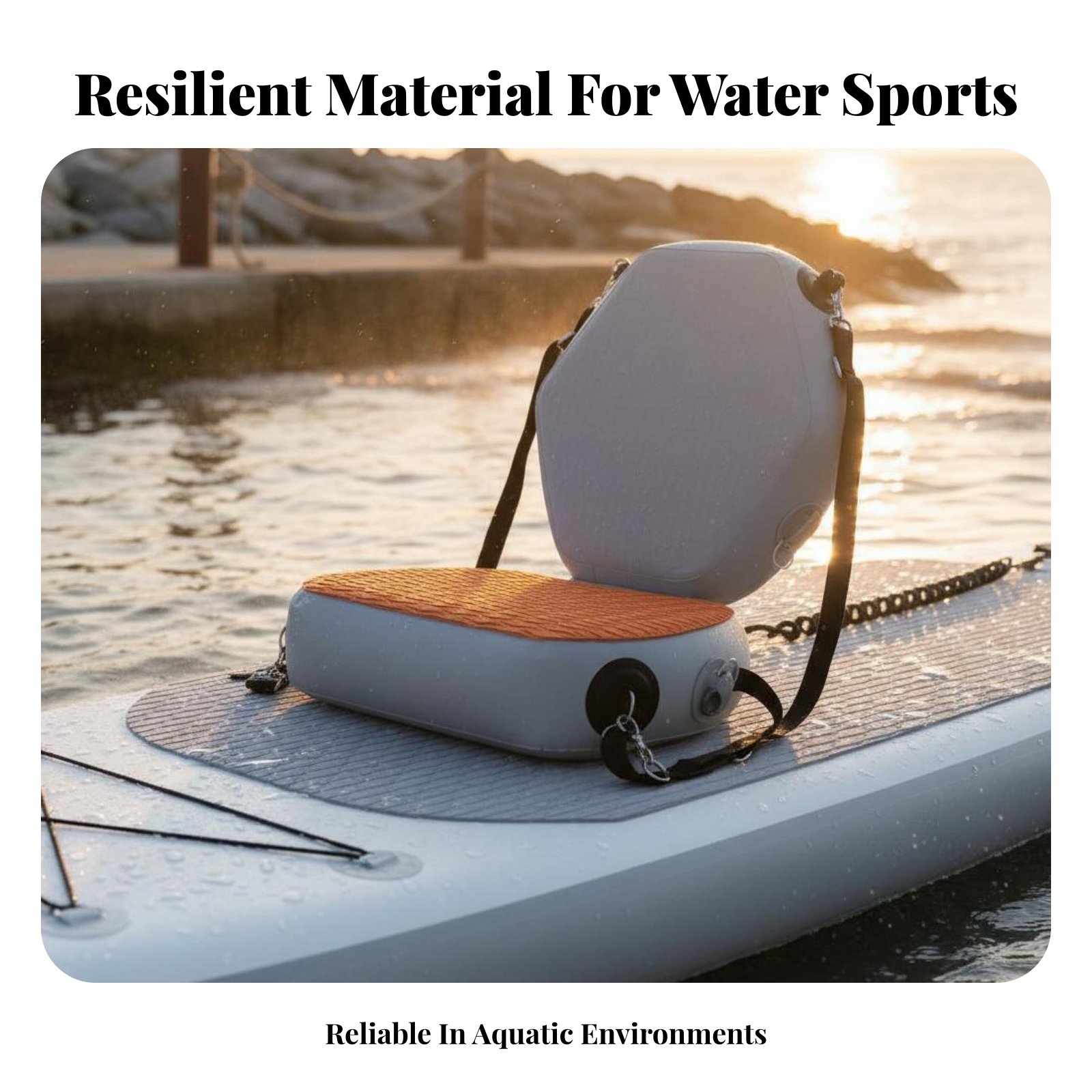 Inflatable Kayak Seat Wear-Res - Fishing Boat Paddle recension och pris