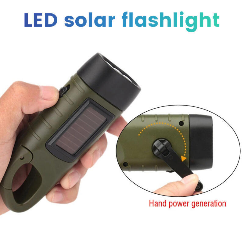 Hand Crank Solar Powered Recha - Fishing Boat Navigation Light recension och pris